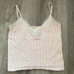 John Galt Heart Print Cami Tank-Top